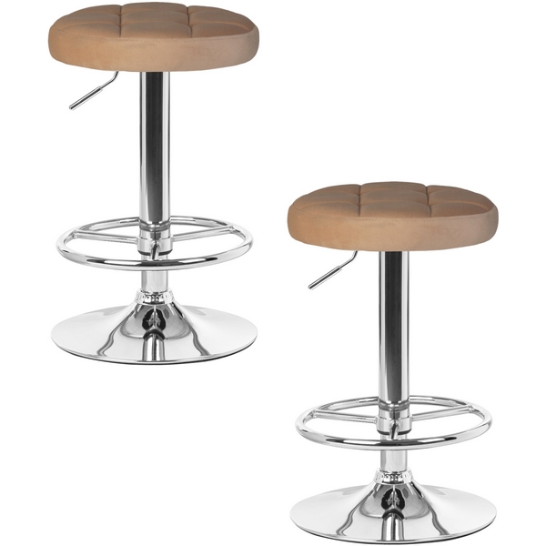 

Набор 2 шт табурет барный DOBRIN BRUNO (бежевый велюр (MJ9-10)) Dobrin, LM-5008-N_CH-M_V-MJ9-10