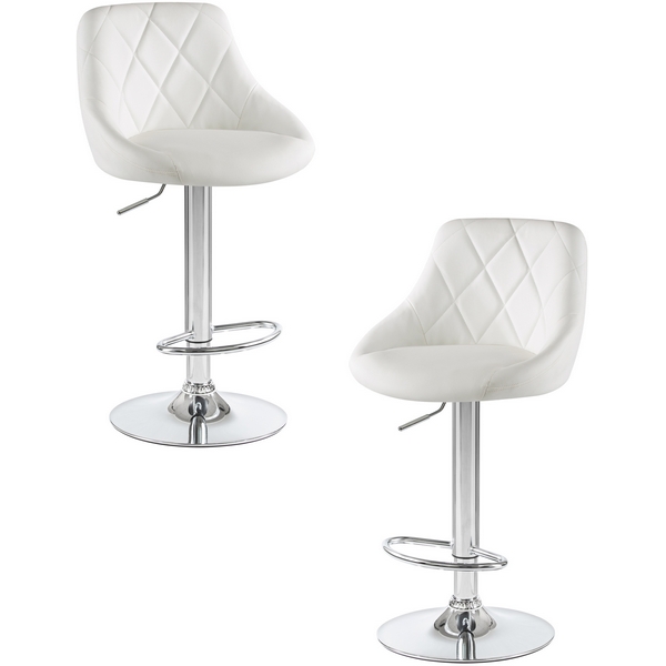 

Набор 2 шт стул барный DOBRIN LOGAN (белый) Dobrin, LM-5007-N_CH-M_EL-white