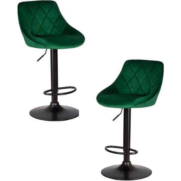 

Набор 2 шт стул барный DOBRIN LOGAN BLACK (зеленый велюр (MJ9-88)) Dobrin, LM-5007-N_B-M_V-MJ9-88
