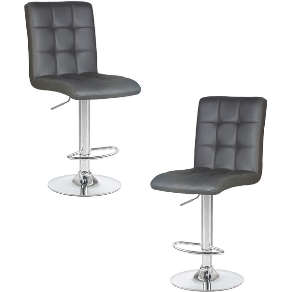 

Набор 2 шт стул барный DOBRIN KRUGER (серый) Dobrin, LM-5009-N_CH-M_EL-188-55