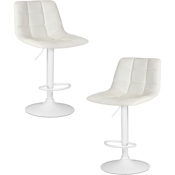 

Набор 2 шт стул барный DOBRIN TAILOR WHITE (белый PU) Dobrin, LM-5017-N_W-M_EL-white