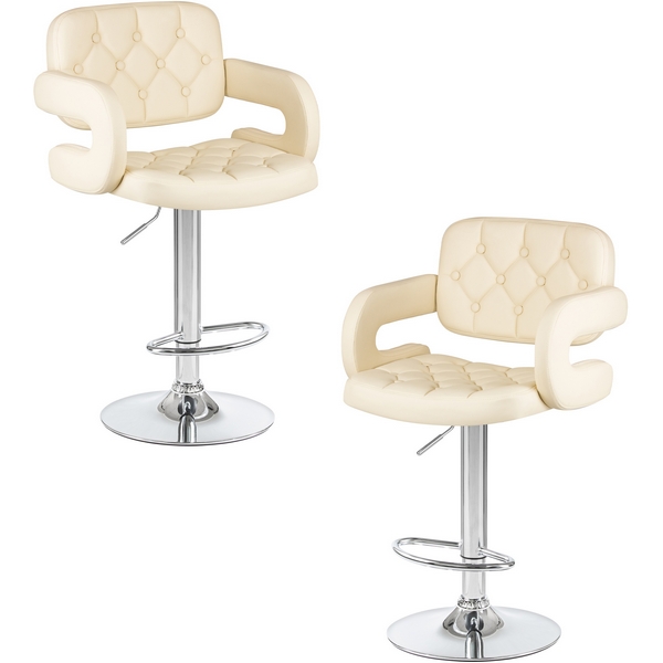 

Набор 2 шт стул барный DOBRIN TIESTO (кремовый) Dobrin, LM-3460-N_CH-M_EL-cream