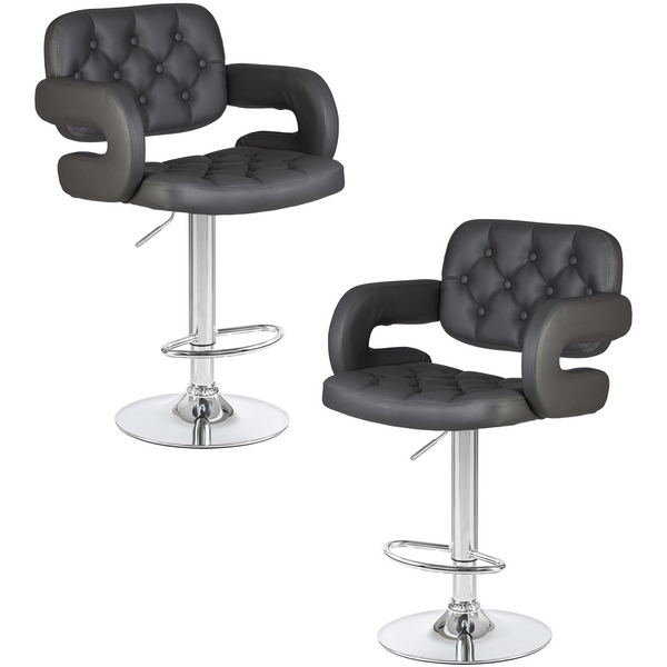 

Набор 2 шт стул барный DOBRIN TIESTO (серый) Dobrin, LM-3460-N_CH-M_EL-188-55