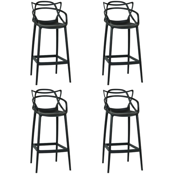 

Набор 4 шт стул барный DOBRIN MASTERS BAR (чёрный (B-03)) Dobrin, LMZL-PP601C-N_P-B-03