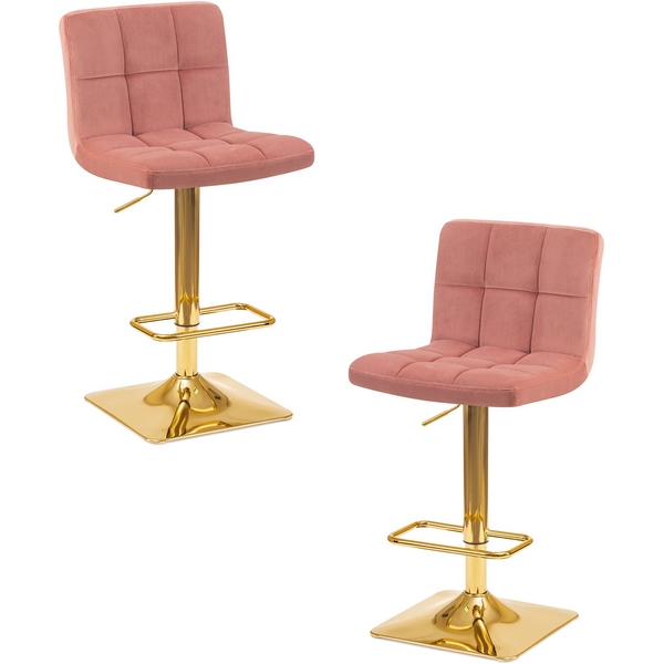 

Набор 2 шт стул барный DOBRIN GOLDIE (пудрово-розовый велюр (MJ9-32)) Dobrin, LM-5016-N_G-M_V-MJ9-32