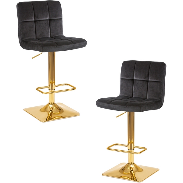 

Набор 2 шт стул барный DOBRIN GOLDIE (черный велюр (MJ9-101)) Dobrin, LM-5016-N_G-M_V-MJ9-101
