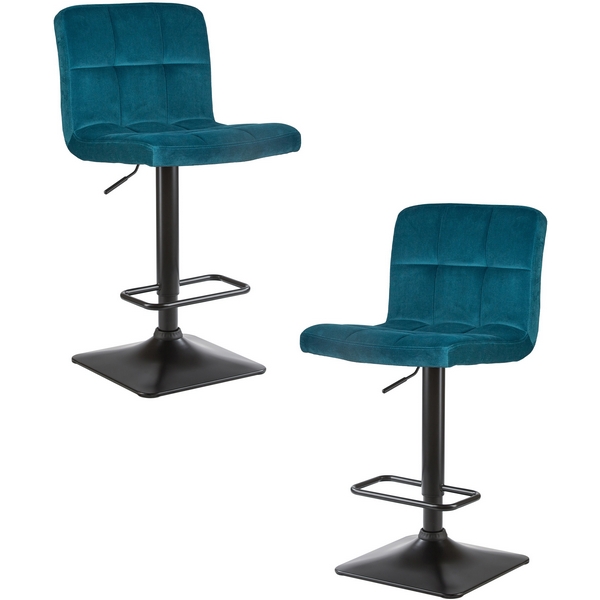 

Набор 2 шт стул барный DOBRIN DOMINIC (морской волны велюр (MJ9-99)) Dobrin, LM-5018-N_B-M_V-MJ9-99