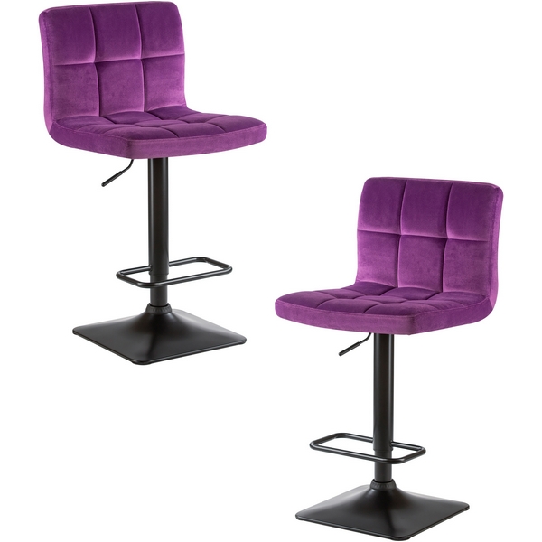 

Набор 2 шт стул барный DOBRIN DOMINIC (фиолет велюр (MJ9-58)) Dobrin, LM-5018-N_B-M_V-MJ9-58