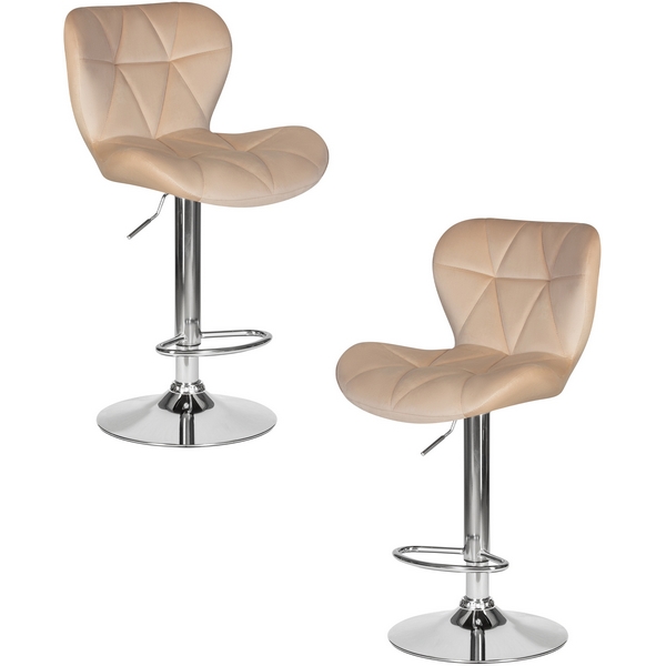

Набор 2 шт стул барный DOBRIN BARNY (бежевый велюр (MJ9-10)) Dobrin, LM-5022-N_CH-M_V-MJ9-10