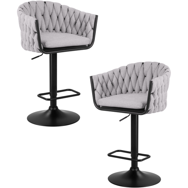 

Набор 2 шт стул барный DOBRIN LEON (серая ткань (LAR 275-17)) Dobrin, LM-9690-N_B-M_TT-LAR-275-17