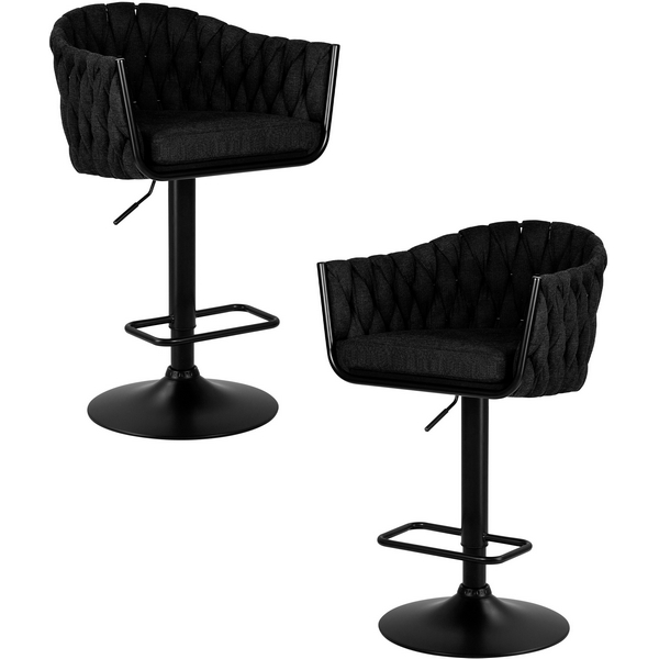 Изображение товара Набор 2 барных стульев DOBRIN LEON с мягкими сиденьями и регулировкой высоты