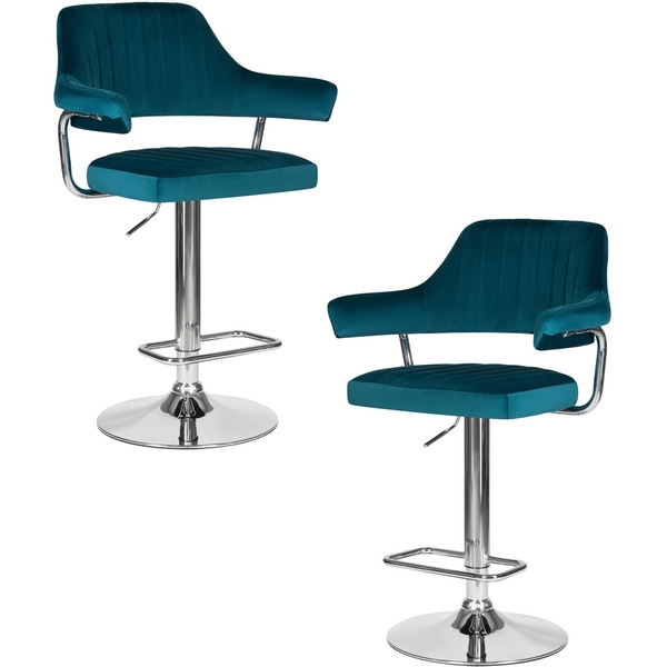 

Набор 2 шт стул барный DOBRIN CHARLY (морской волны велюр (MJ9-99)) Dobrin, LM-5019-N_CH-M_V-MJ9-99