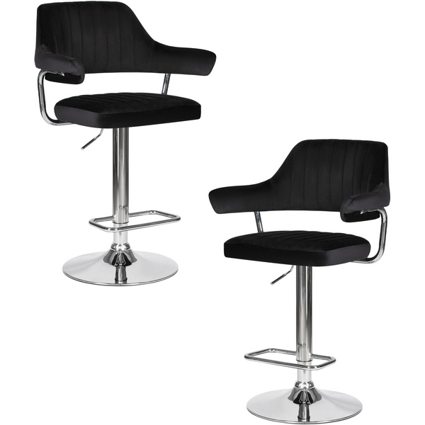 

Набор 2 шт стул барный DOBRIN CHARLY (черный велюр (MJ9-101)) Dobrin, LM-5019-N_CH-M_V-MJ9-101