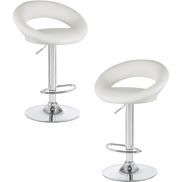 

Набор 2 шт стул барный DOBRIN MIRA (белый) Dobrin, LM-5001-N_CH-M_EL-white