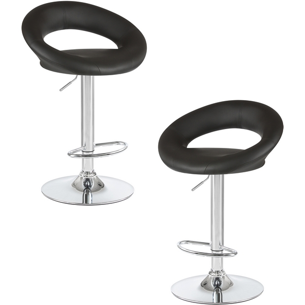 

Набор 2 шт стул барный DOBRIN MIRA (чёрный) Dobrin, LM-5001-N_CH-M_EL-black