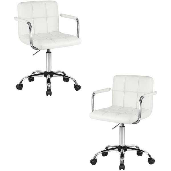 

Набор 2 шт офисное кресло для персонала DOBRIN TERRY (белый) Dobrin, LM-9400-N_CH-M_EL-white