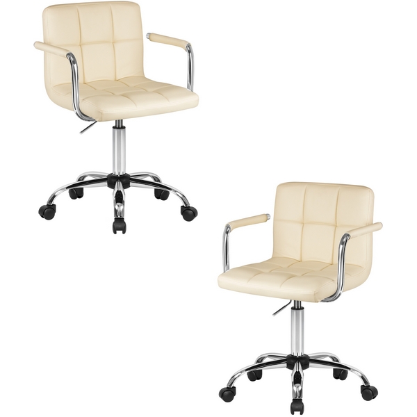 

Набор 2 шт офисное кресло для персонала DOBRIN TERRY (кремовый) Dobrin, LM-9400-N_CH-M_EL-cream