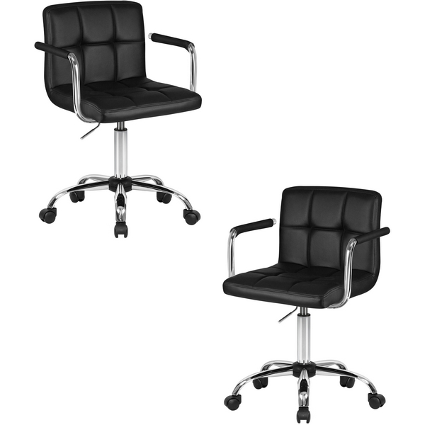 

Набор 2 шт офисное кресло для персонала DOBRIN TERRY (чёрный) Dobrin, LM-9400-N_CH-M_EL-black