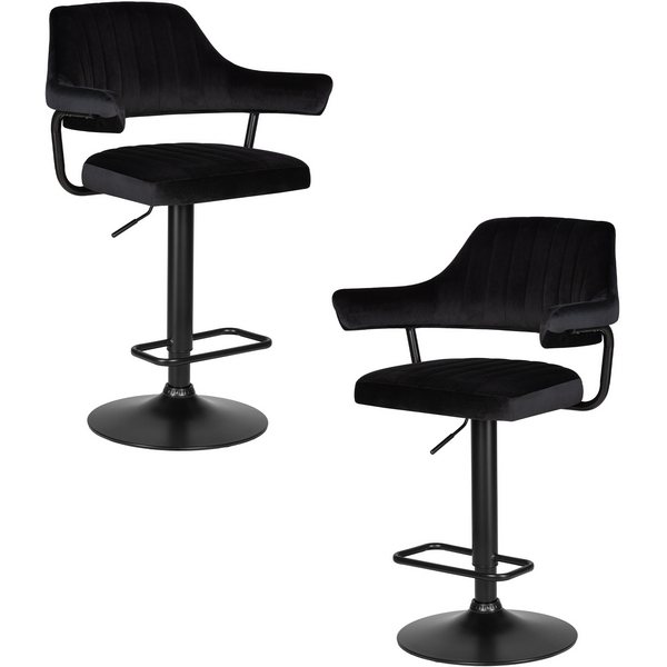 

Набор 2 шт стул барный DOBRIN CHARLY BLACK (черный велюр (MJ9-101)) Dobrin, LM-5019-N_B-M_V-MJ9-101