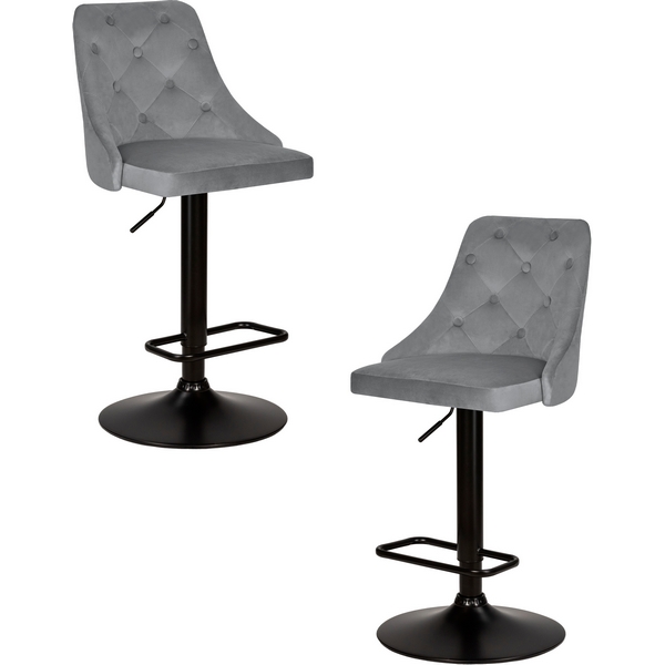 

Набор 2 шт стул барный DOBRIN JOSEPH BLACK (серый велюр (MJ9-75)) Dobrin, LM-5021-N_B-M_V-MJ9-75