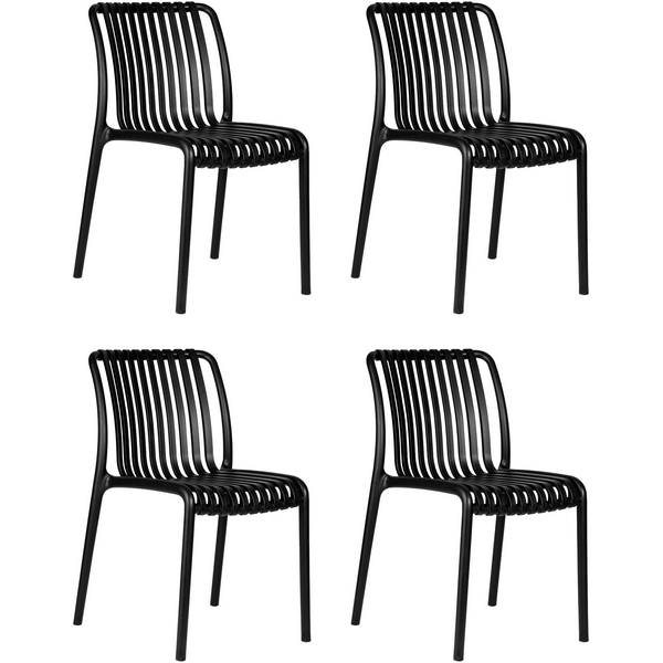 Изображение товара Набор из 4 современных обеденных стульев DOBRIN WALTER черный