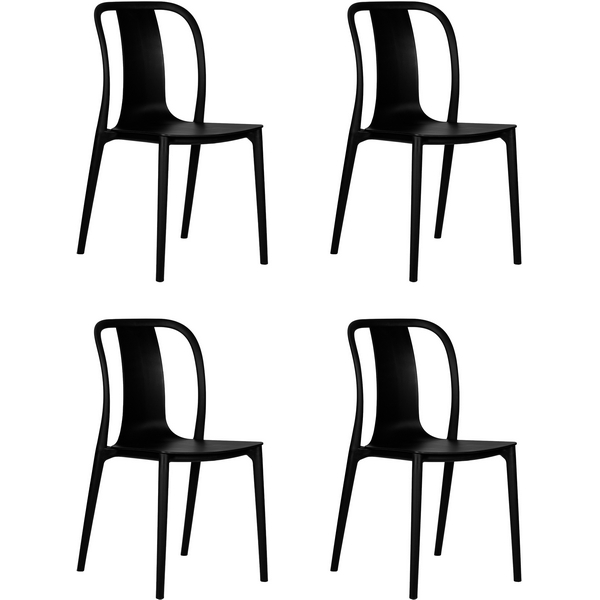 

Набор 4 шт стул обеденный DOBRIN ADAM (черный) Dobrin, LMZL-PP669-N_B-_P-black