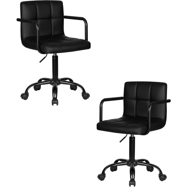 

Набор 2 шт офисное кресло для персонала DOBRIN TERRY BLACK (чёрный) Dobrin, LM-9400-N_B-M_EL-black