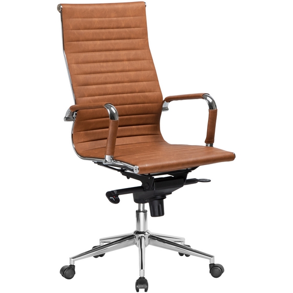 Офисное кресло для руководителей CLARK (светло-коричневый №321) (Dobrin)