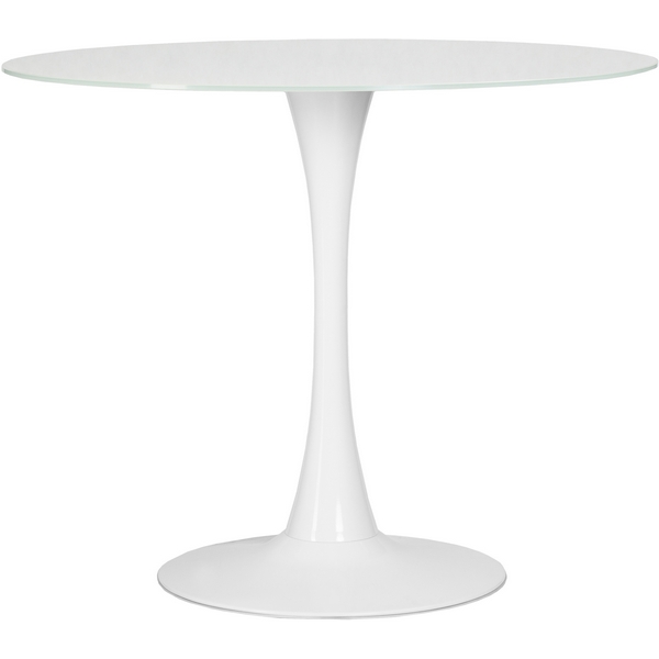 Стол обеденный MIA (белая столешница, белое основание (W-02)) (Dobrin)