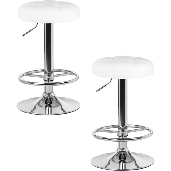 

Набор 2 шт Табурет барный DOBRIN BRUNO (белый) Dobrin, SET-2 5008-LM BRUNO