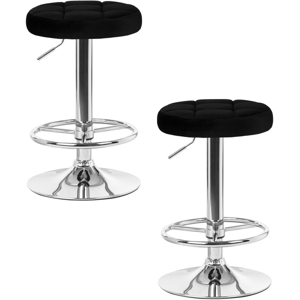 

Набор 2 шт Табурет барный DOBRIN BRUNO (черный велюр (MJ9-101)) Dobrin, SET-2 5008-LM BRUNO