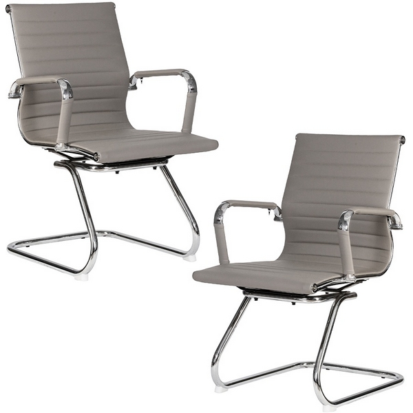 

Набор 2 шт Офисное кресло для посетителей DOBRIN CODY (серый) Dobrin, SET-2 102N-LMR CODY
