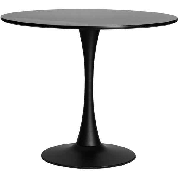 Стол обеденный (черная столешница, черное основание) Dobrin 219TD-LMZL MIA MIA, цвет столешницы черный, основания черный