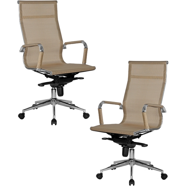 

Набор 2 шт Офисное кресло для персонала DOBRIN CARTER (бежевый (22039)) Dobrin, SET-2 111F-LMR CARTER