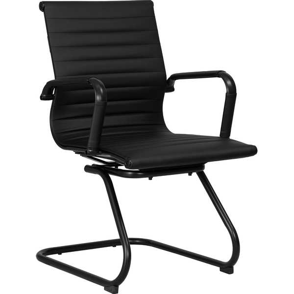 

Офисное кресло для посетителей DOBRIN CODY BLACK (чёрный) Dobrin, 102N_BlackBase-LMR CODY BLACK, цвет сиденья черный, цвет основания хромированная сталь