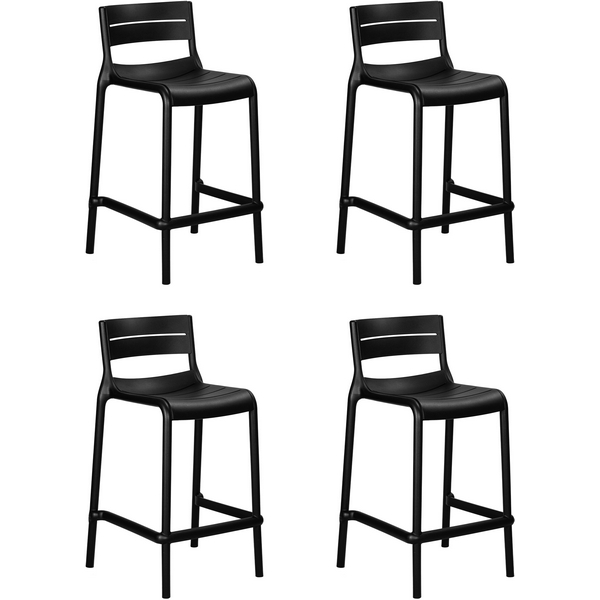 

Набор 4 шт Стул полубарный DOBRIN NESSA (черный (B-03)) Dobrin, SET-4 905-1PP-LMZL NESSA