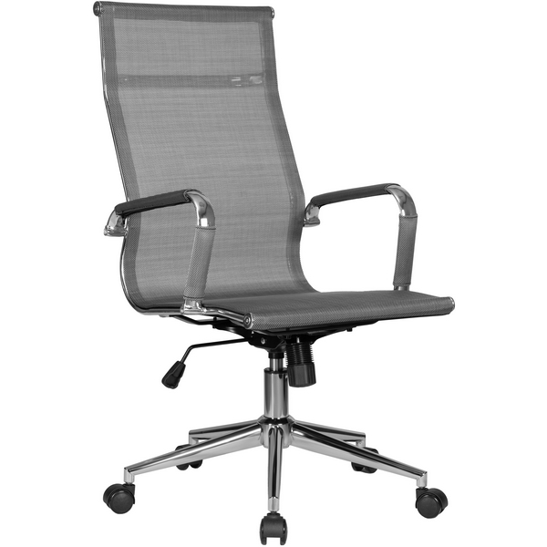 Изображение товара Офисное кресло DOBRIN CARTER в сером цвете с регулировкой высоты и подлокотниками