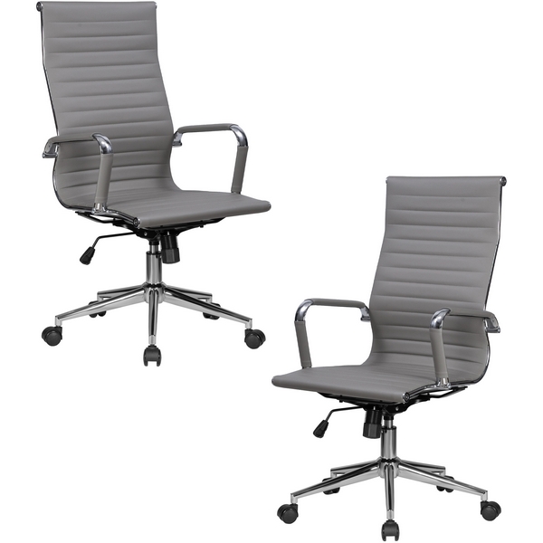 

Набор 2 шт Офисное кресло для руководителей DOBRIN CLARK SIMPLE (серый (47)) LMR-101B-N_M_EL-grey Dobrin, CLARK SIMPLE LMR-101B-N_M_EL-grey
