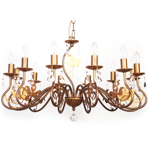 

Подвесная люстра Doge Luce 520L12GD подсвечник, Бронза, 520L12GD