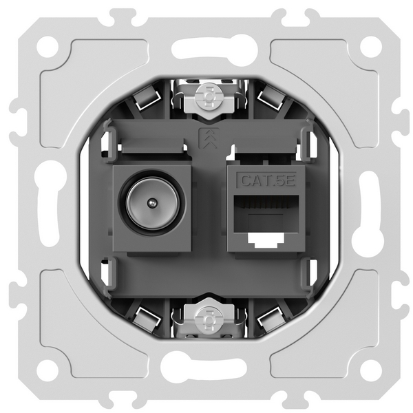 Изображение товара Механизм ТВ-розетки Donel DB36100 с Ethernet RJ-45 (IP20) Изображение товара Механизм ТВ-розетки Donel DB36100 с Ethernet RJ-45 (IP20)