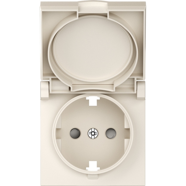 

Накладка для розетки Schuko с заземлением, с крышкой, 16A 250 В~, матовый кремовый Donel A07 DE45431, A07 DE45431