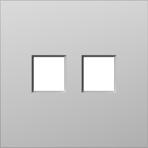 

Накладка 2-я для розеток RJ45,TV,SAT, сталь Donel S08 DS86937, Серый, S08 DS86937