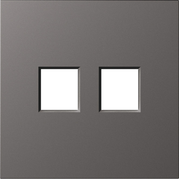 

Накладка 2-я для розеток RJ45,TV,SAT, матовый титан Donel S08 DS86945, S08 DS86945