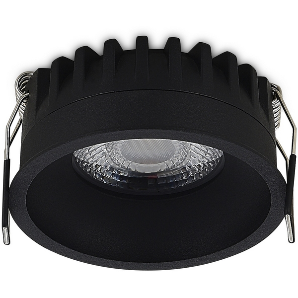 Изображение товара Встраиваемый светильник Donolux Crater DL20761R10W1B 10W 3000K черный для гипсокартона
