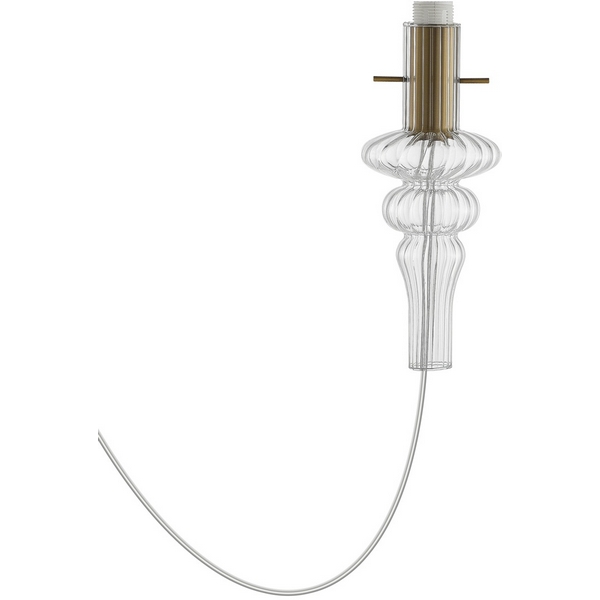 Изображение товара Декоративный стеклянный элемент Donolux Cascata Glass DL20751 Clear Brass 1хЕ14 40Вт