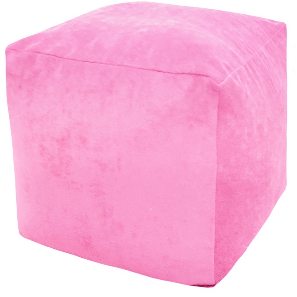 

Пуфик Dreambag Куб Розовый Микровельвет (Классический) 3912601, 3912601