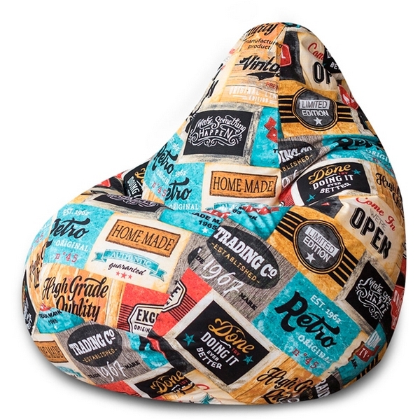 

Кресло мешок Dreambag Груша Лейбл (L, Классический) 5005411, Бежевый, 5005411