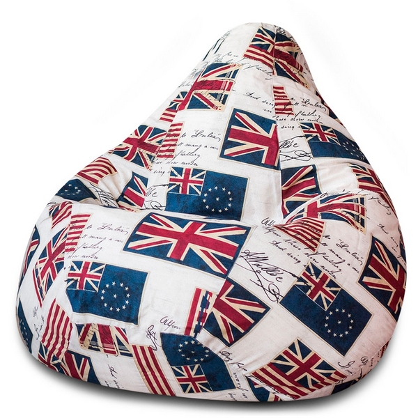 

Кресло мешок Dreambag Груша Флаги (2XL, Классический) 5008631, Белый, 5008631