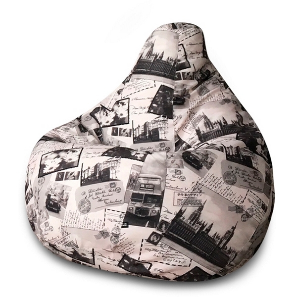 

Кресло мешок Dreambag Груша Лондон (2XL, Классический) 5008831, Серый, 5008831