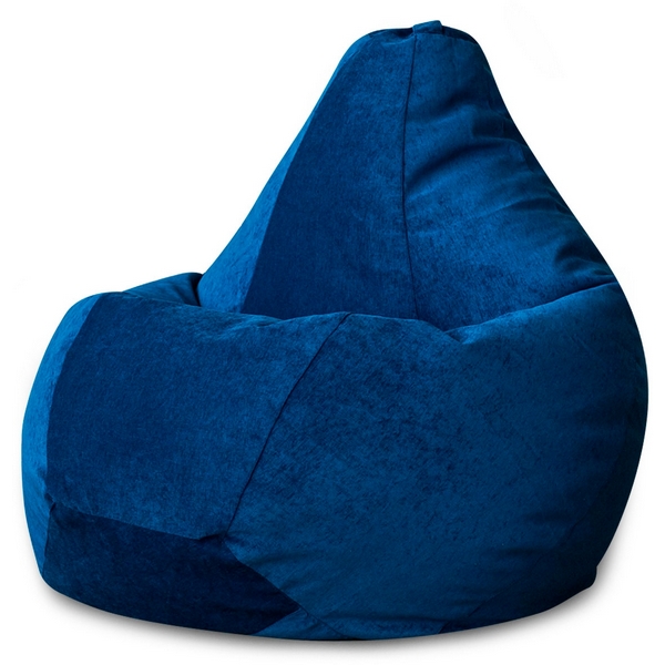 

Кресло мешок Dreambag Груша Синий Микровельвет (2XL, Классический) 5012831, 5012831